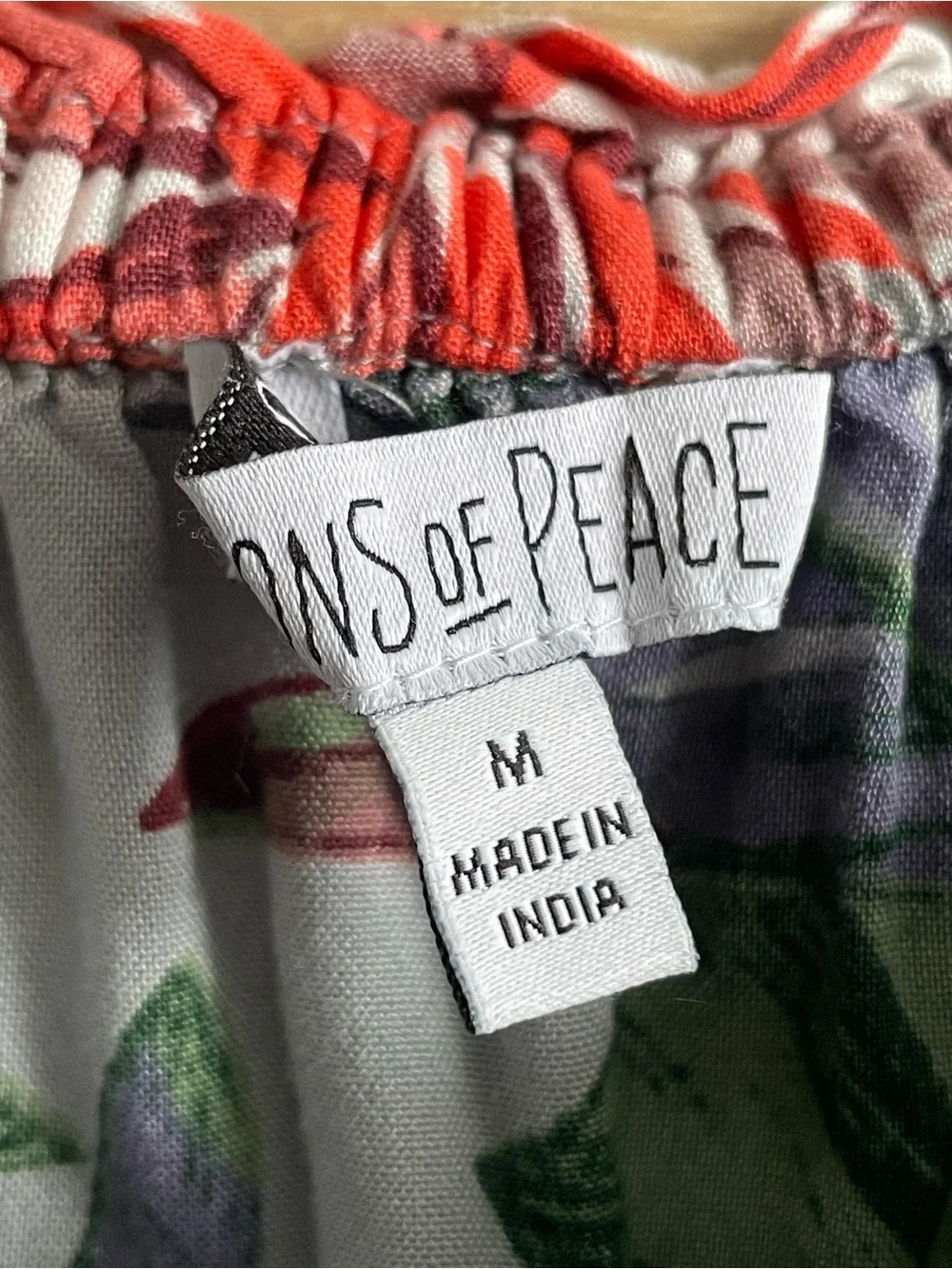 PATRONS OF PEACE Gray Floral Maxi Dress with Smocked Waist - Picture 7 of 11